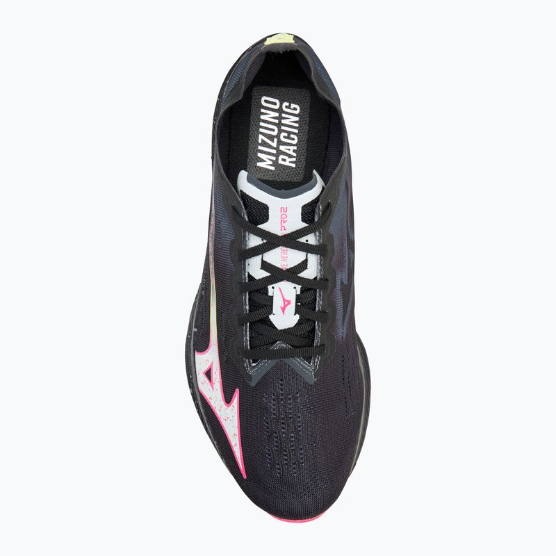 Buty do biegania męskie Mizuno Wave Rebellion Pro 2 black/silver/pink tetra 5