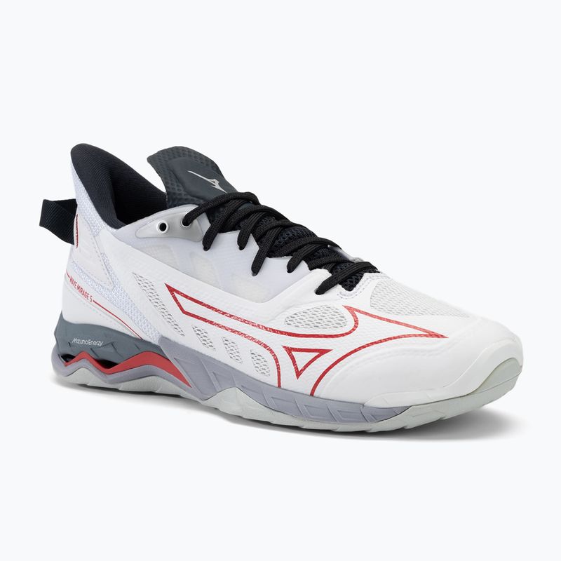 Buty do piłki ręcznej męskie Mizuno Wave Mirage 5 white/salsa/black