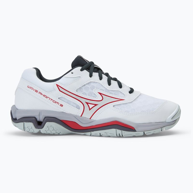 Buty do piłki ręcznej męskie Mizuno Wave Phantom 3 white/salsa/black 2