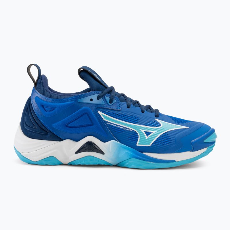 Buty do siatkówki męskie Mizuno Wave Momentum 3 mugen blue/white/estate blue 2