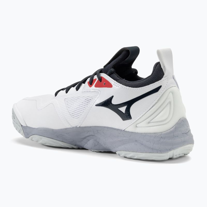 Buty do siatkówki męskie Mizuno Wave Momentum 3 white/salsa/black 3