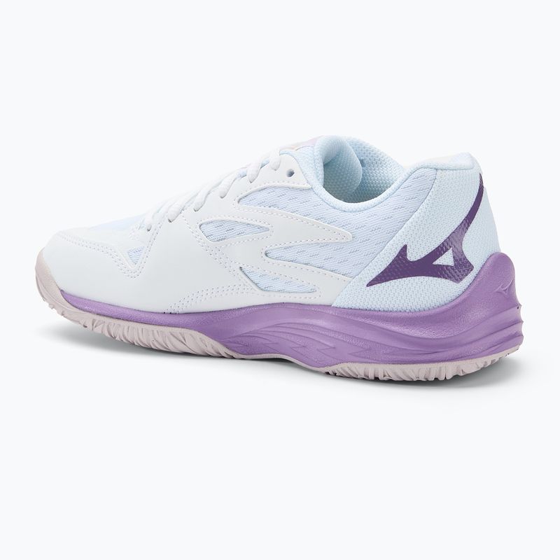 Buty do siatkówki dziecięce Mizuno Lightning Star Z7 white/patrician purple/quince 3