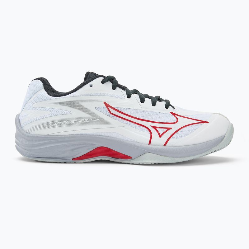 Buty do siatkówki dziecięce Mizuno Lightning Star Z7 white/salsa/black 2