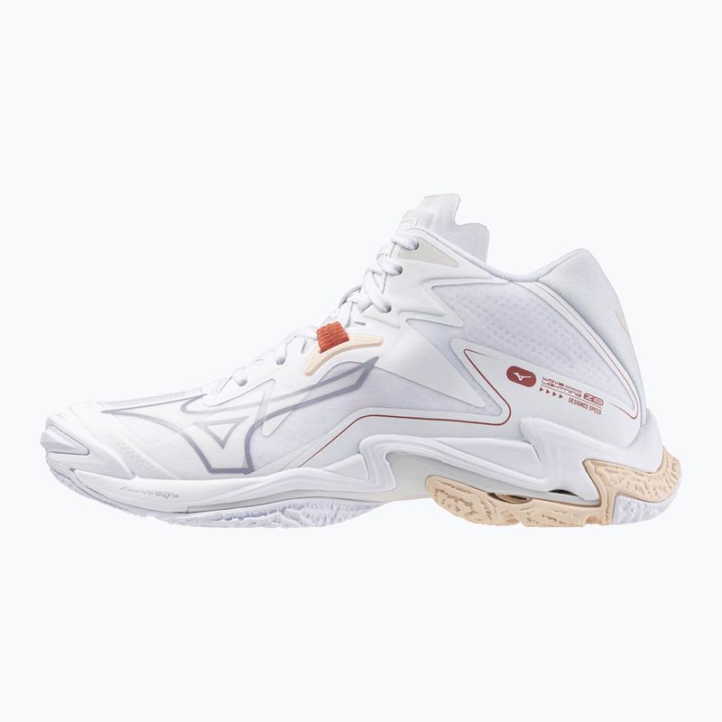 Buty do siatkówki damskie Mizuno Wave Lightning Z8 Mid white/aleutian/cloud pink 8