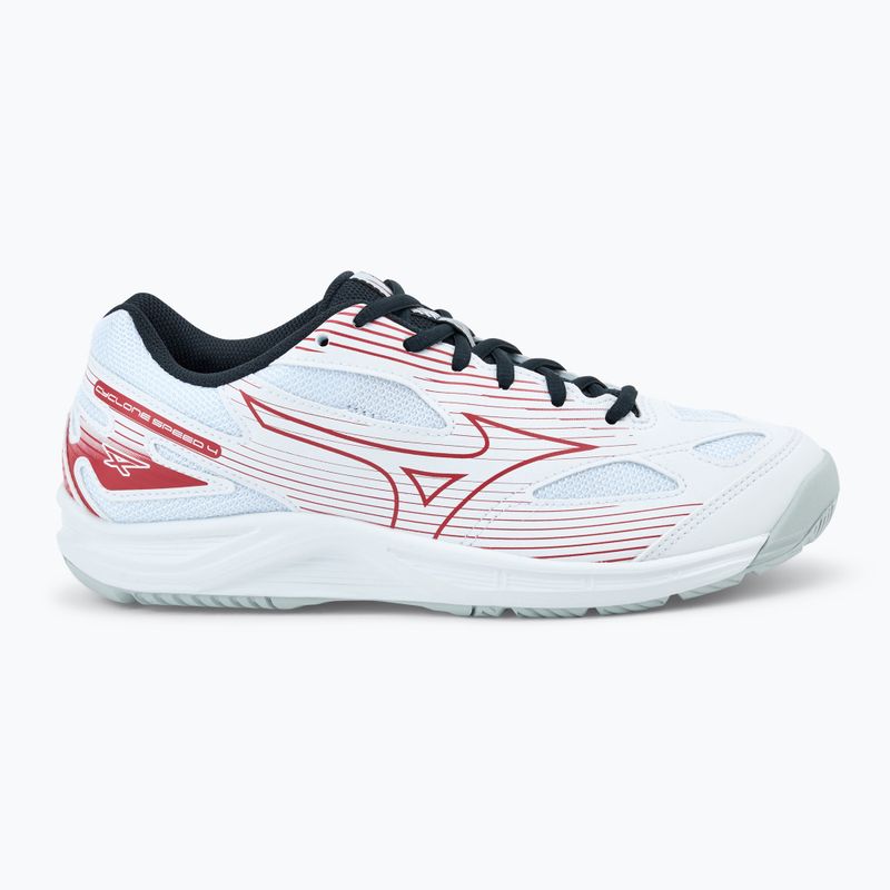 Buty do siatkówki Mizuno Cyclone Speed 4 white/salsa/black 2