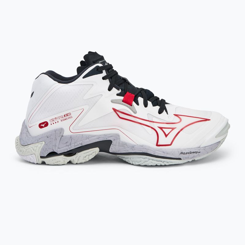 Buty do siatkówki Mizuno Wave Lightning Z8 Mid white/salsa/black 2