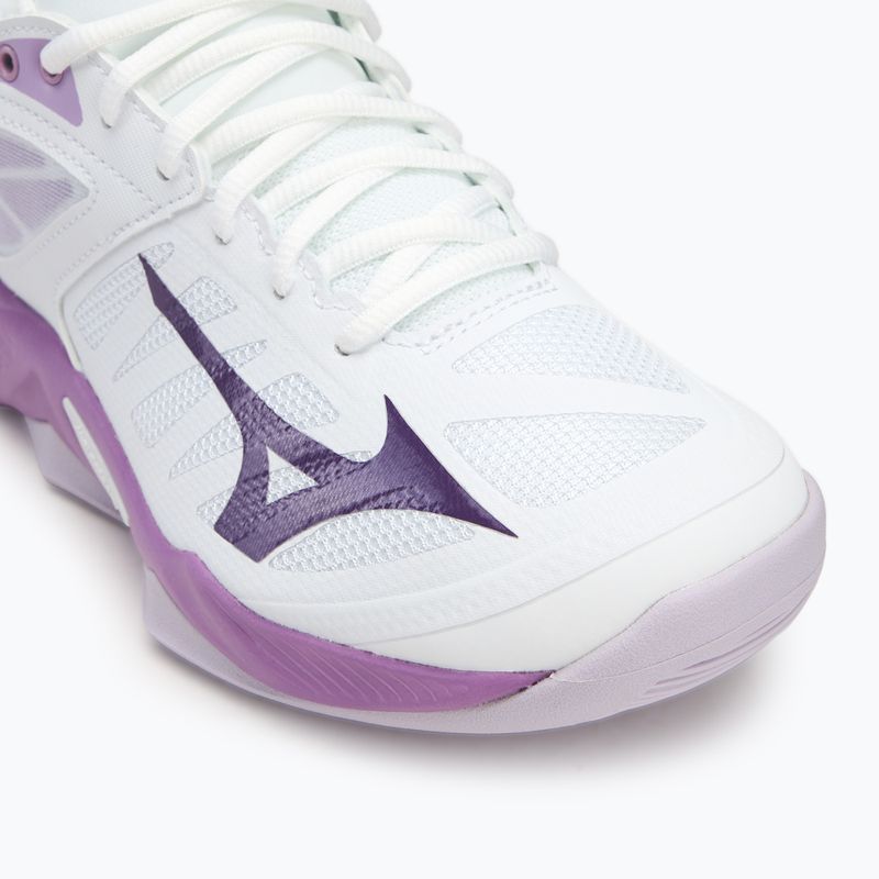 Buty do siatkówki damskie Mizuno Wave Dimension white/patrician purple/quince 7