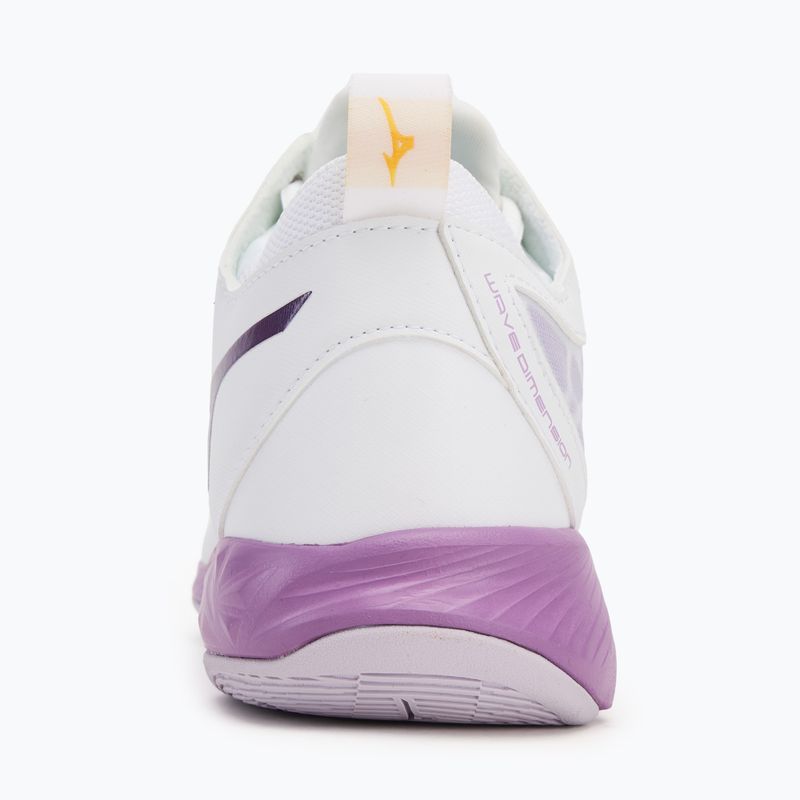 Buty do siatkówki damskie Mizuno Wave Dimension Mid white/patrician purple/quince 6