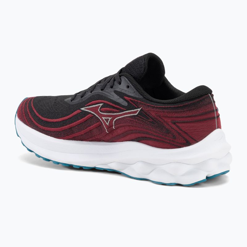 Buty do biegania męskie Mizuno Wave Skyrise 5 black/white sand/rumba red 3