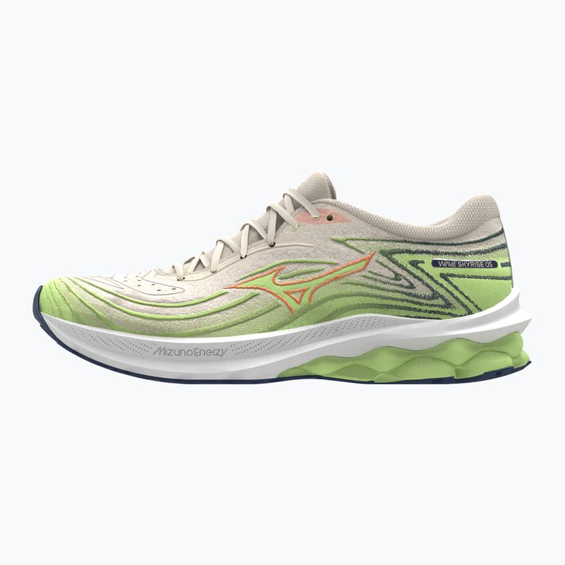 Buty do biegania damskie Mizuno Wave Skyrise 5 pristine/ vibrant orange/ mizuno neo lime 8