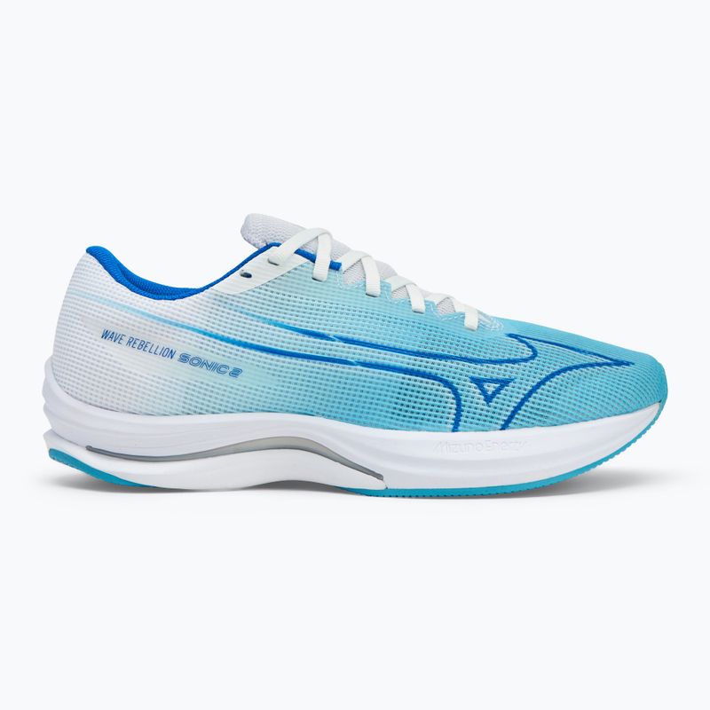 Buty do biegania męskie Mizuno Wave Rebellion Sonic 2 river blue/mugen blue/white 2