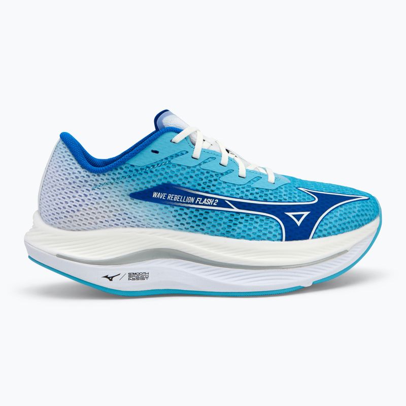 Buty do biegania męskie Mizuno Wave Rebellion Flash 2 river blue/ mugen blue/white 2