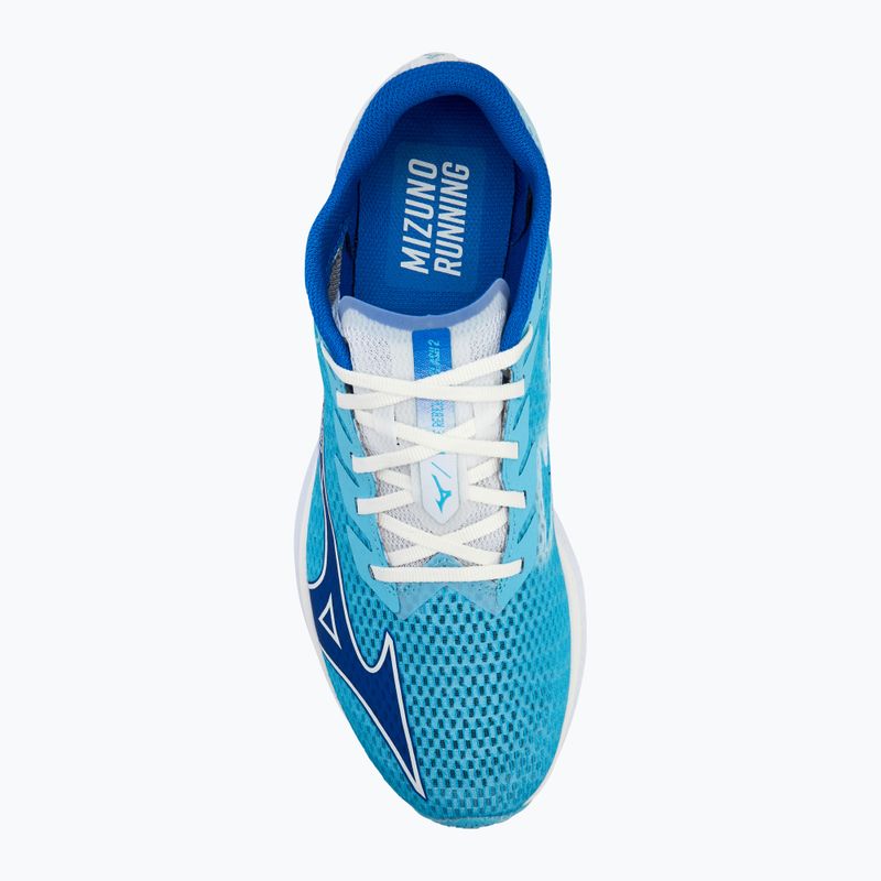 Buty do biegania męskie Mizuno Wave Rebellion Flash 2 river blue/ mugen blue/white 5