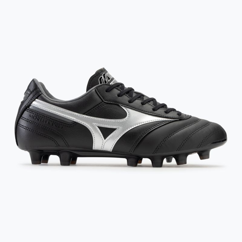 Buty piłkarskie Mizuno Morelia II Pro MD black/galaxy silver/dark shadow 2