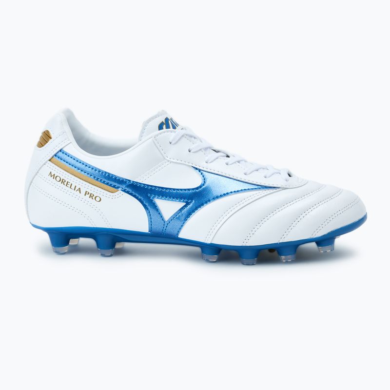 Buty piłkarskie Mizuno Morelia II Pro MD white/laser blue/gold 2