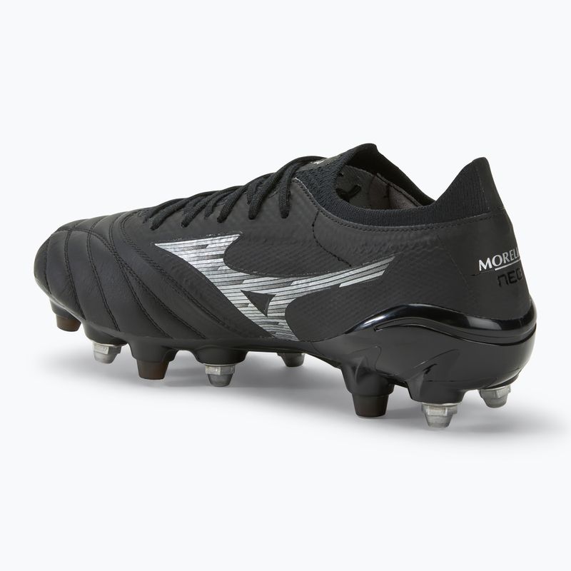 Buty piłkarskie męskie Mizuno Morelia Neo IV β Elite MIX black/galaxy silver 3