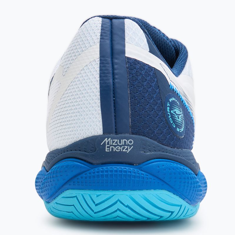 Buty do tenisa męskie Mizuno Wave Enforce Court AC white/ estate blue/ river blue 6