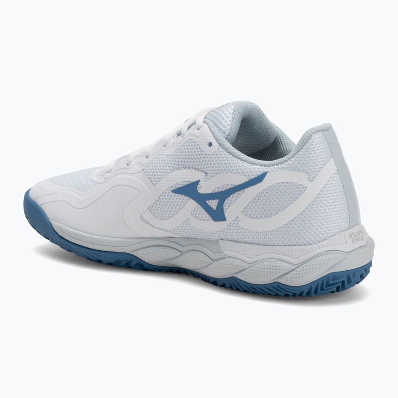 Buty do tenisa damskie Mizuno Wave Enforce Court CC W white/ parisian blue/ plein air 3