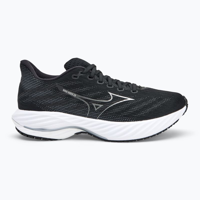 Buty do biegania męskie Mizuno Wave Rider 28 black/silver/ebony 2