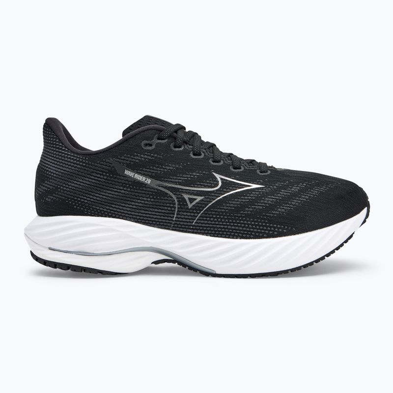 Buty do biegania męskie Mizuno Wave Rider 28 2E black/silver/ebony 2