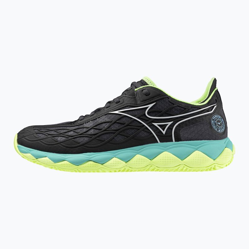 Buty do tenisa męskie Mizuno Wave Enforce Tour CC black/white/mizuno neo lime