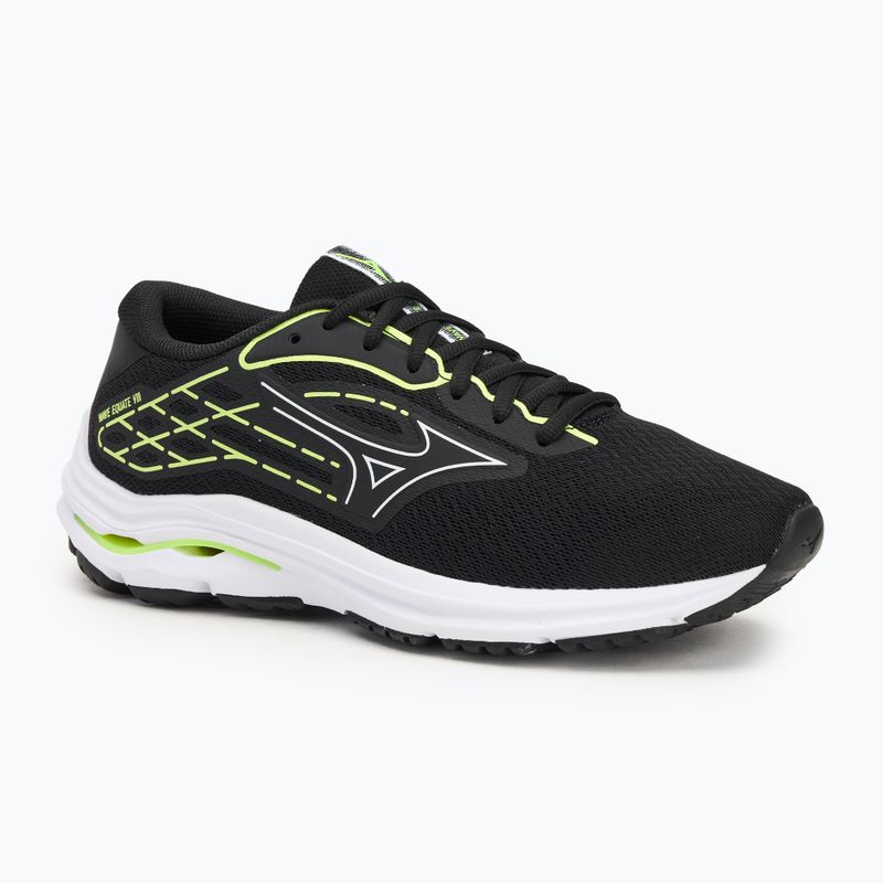 Buty do biegania męskie Mizuno Wave Equate 8 black/white/mizuno neo lime