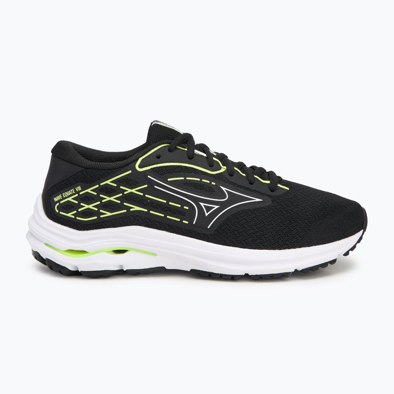 Buty do biegania męskie Mizuno Wave Equate 8 black/white/mizuno neo lime 2