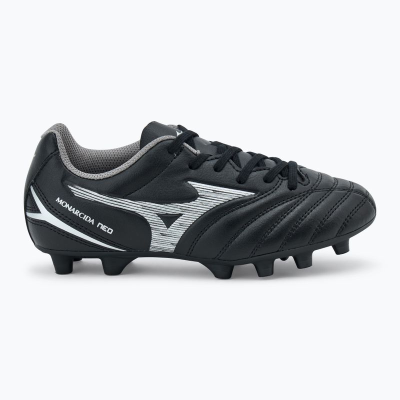 Buty piłkarskie dziecięce Mizuno Monarcida Neo III Select FG black/silver 2