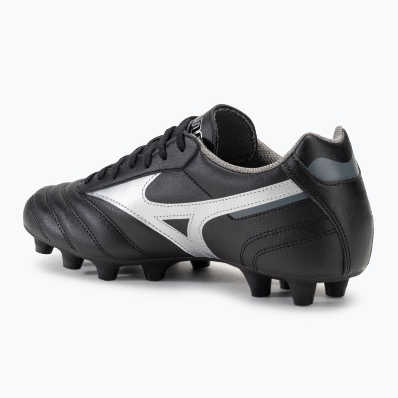 Buty piłkarskie męskie Mizuno Morelia II Club FG black/galaxy silver/dark shadow 3