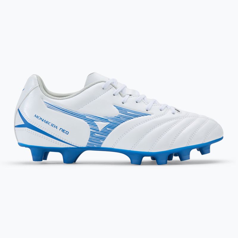 Buty piłkarskie męskie Mizuno Monarcida Neo III Select FG white/laser blue 2