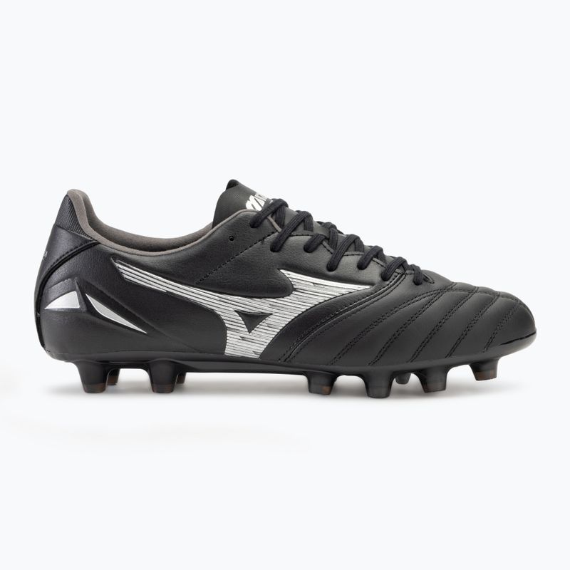 Buty piłkarskie męskie Mizuno Morelia Neo IV Pro FG black/galaxy silver 2