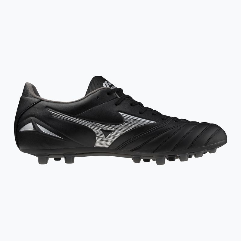 Buty piłkarskie męskie Mizuno Morelia Neo IV Pro AG black/galaxy silver 2