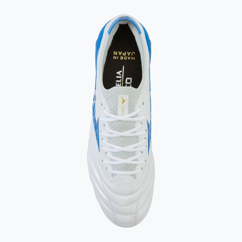 Buty piłkarskie męskie Mizuno Morelia Neo IV β Japan FG laser blue/white 5