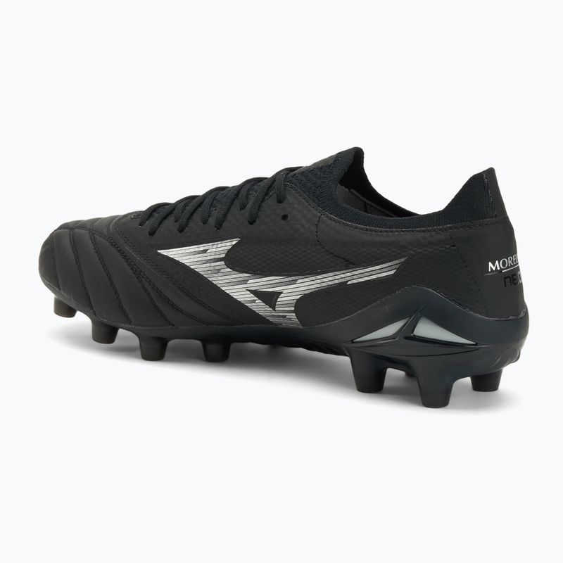 Buty piłkarskie Mizuno Morelia Neo IV β Elite FG black/galaxy silver/black 3