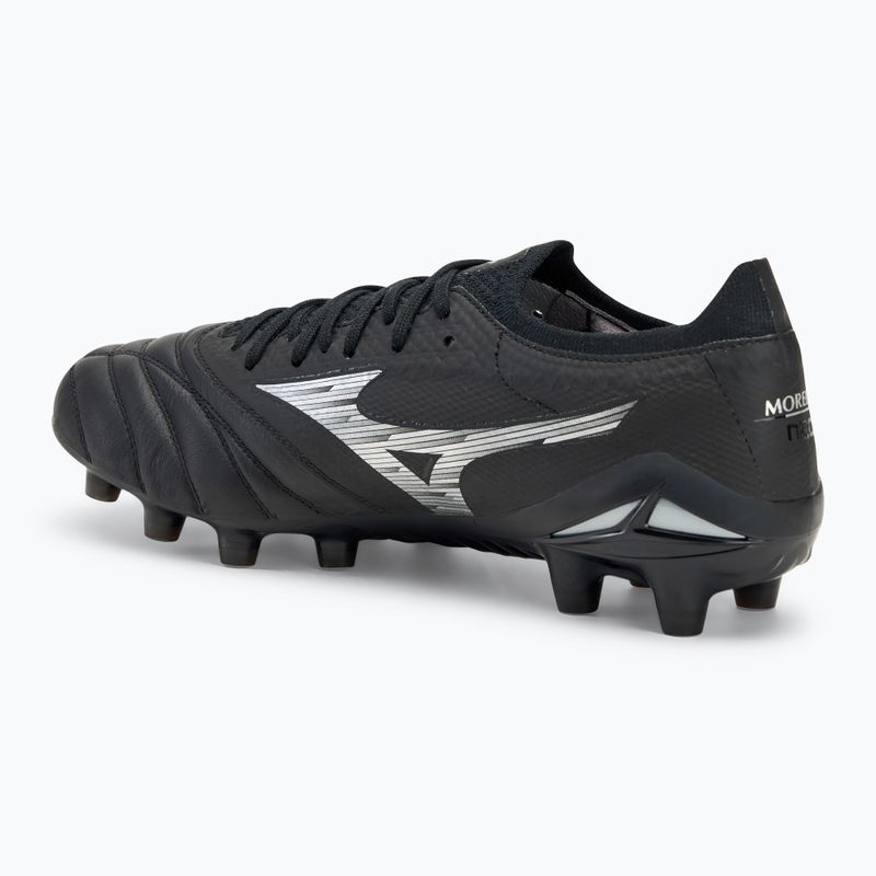 Buty piłkarskie męskie Mizuno Morelia Neo IV β Elite FG black/galaxy silver 3