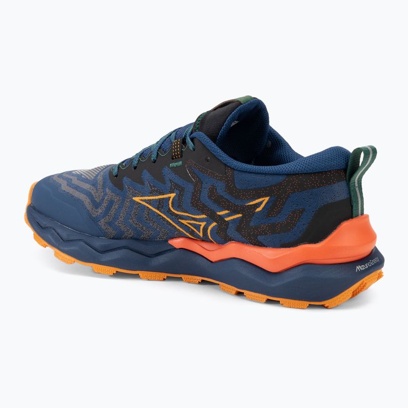 Buty do biegania męskie Mizuno Wave Daichi 8 estate blue/ apricot/ spicy orange 3