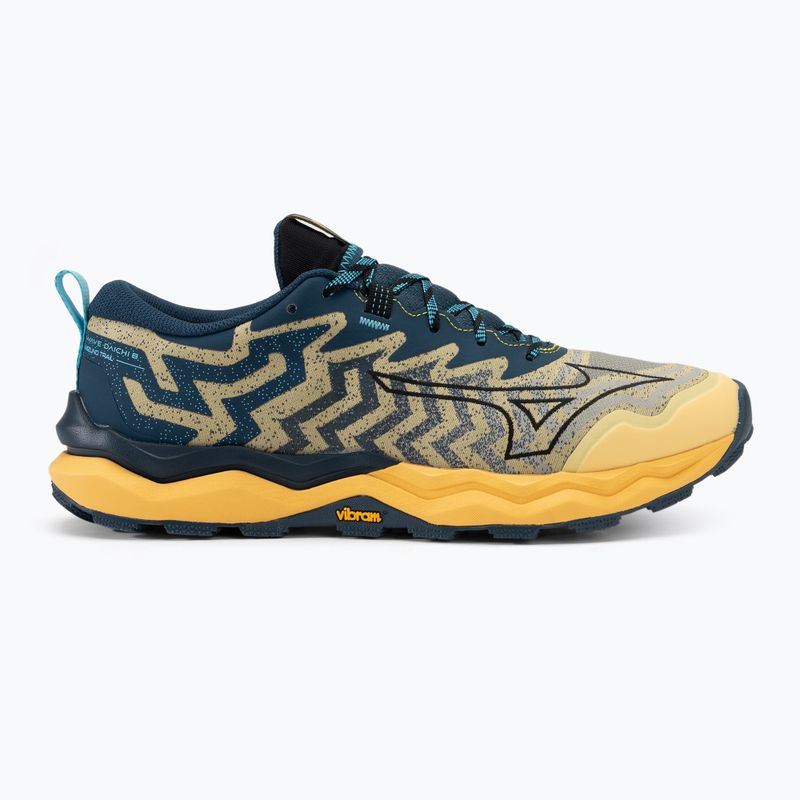 Buty do biegania męskie Mizuno Wave Daichi 8 flax/ black/ blue wing teal 2