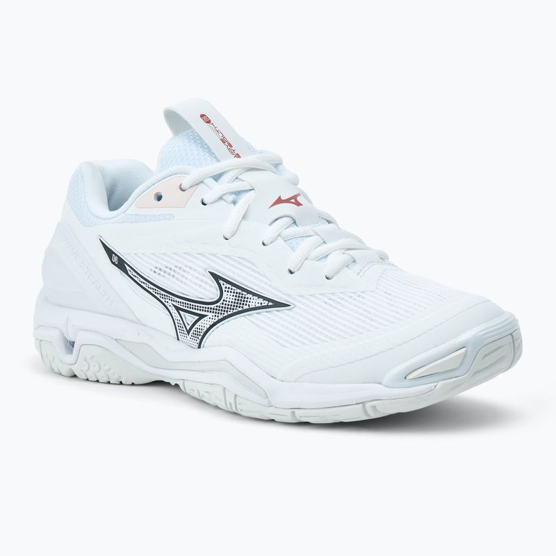 Buty do piłki ręcznej damskie Mizuno Wave Stealth 6 white/aleutian/cloud pink