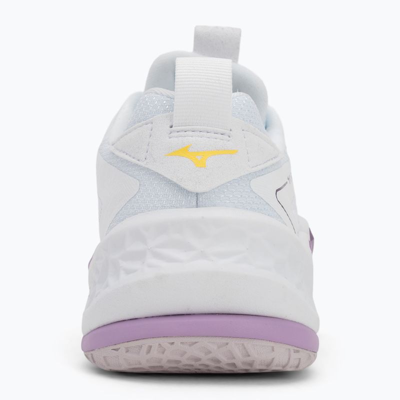 Buty do piłki ręcznej Mizuno Wav Stealth Neo 2 white/navy peony/peach parfait 6
