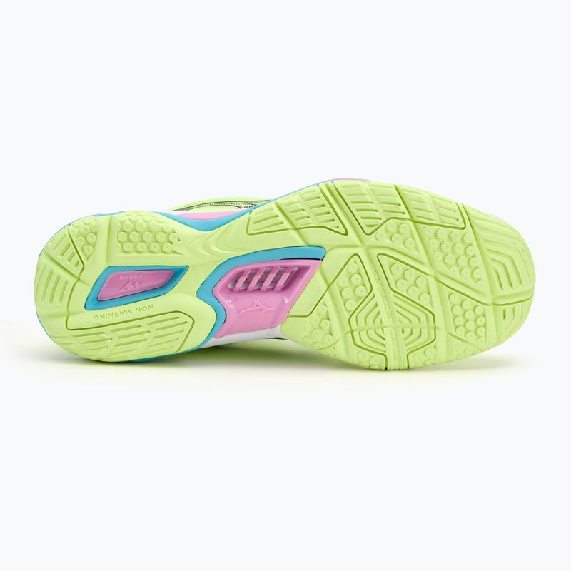 Buty do piłki ręcznej Mizuno Wave Stealth 6 neo lime/black/splish splash 4