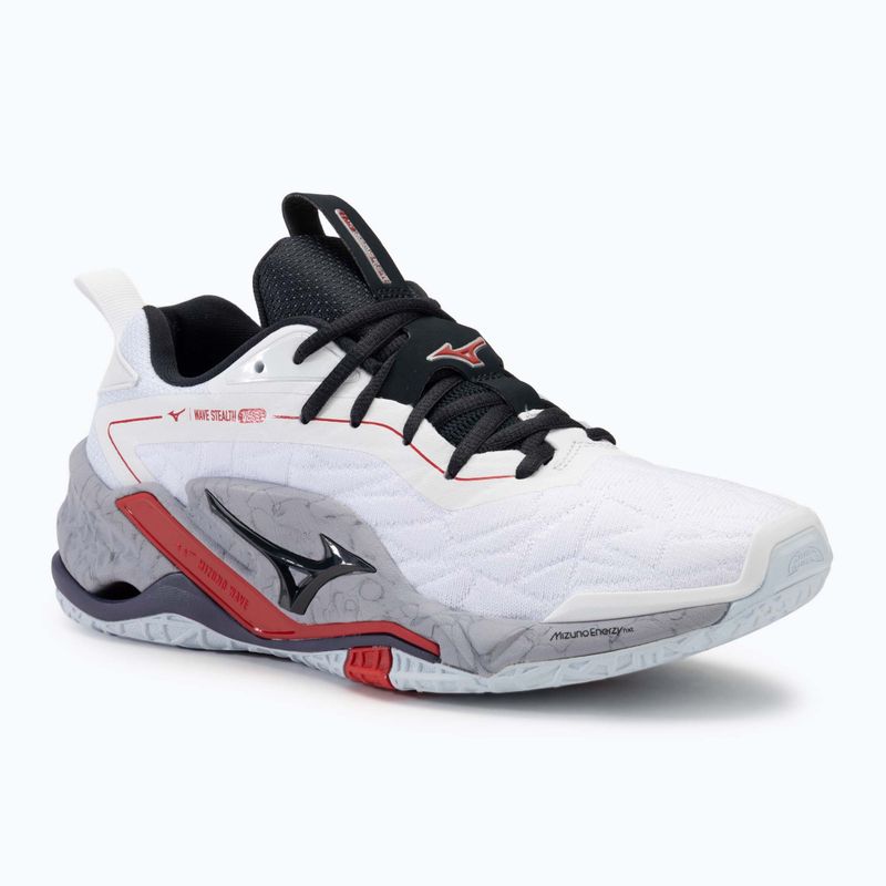 Buty do piłki ręcznej męskie Mizuno Wave Stealth Neo 2 white/salsa/black