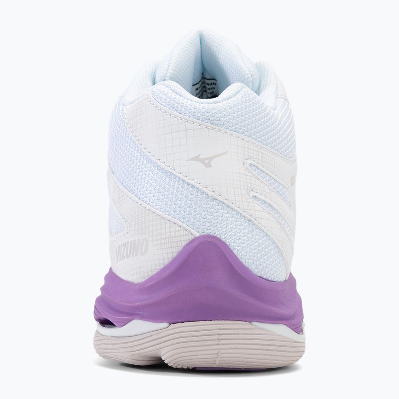 Buty do siatkówki damskie Mizuno Wave Voltage 2 Mid white/patrician purple/quince 6