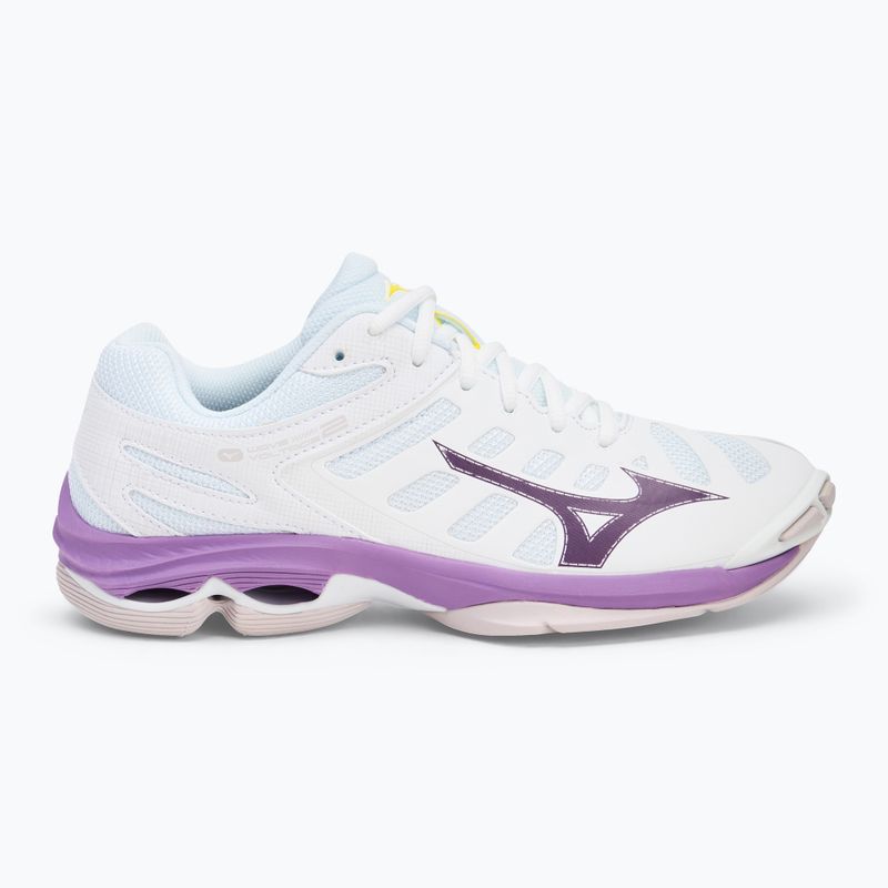 Buty do siatkówki damskie Mizuno Wave Voltage 2 white/patrician purple/quince 2
