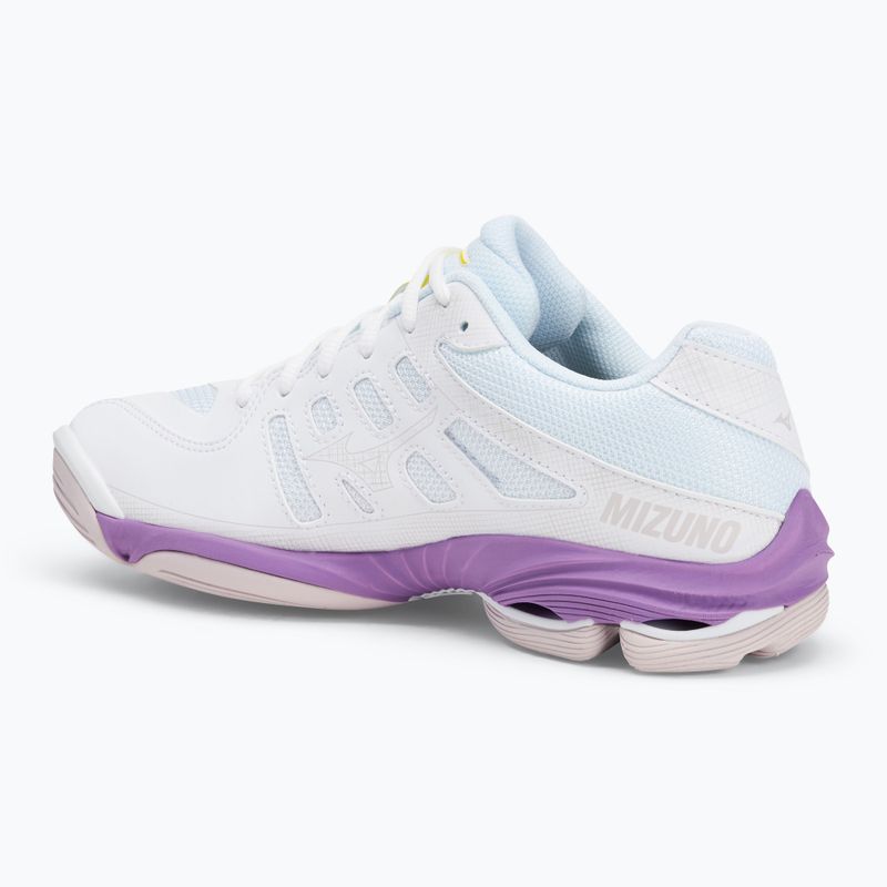 Buty do siatkówki damskie Mizuno Wave Voltage 2 white/patrician purple/quince 3