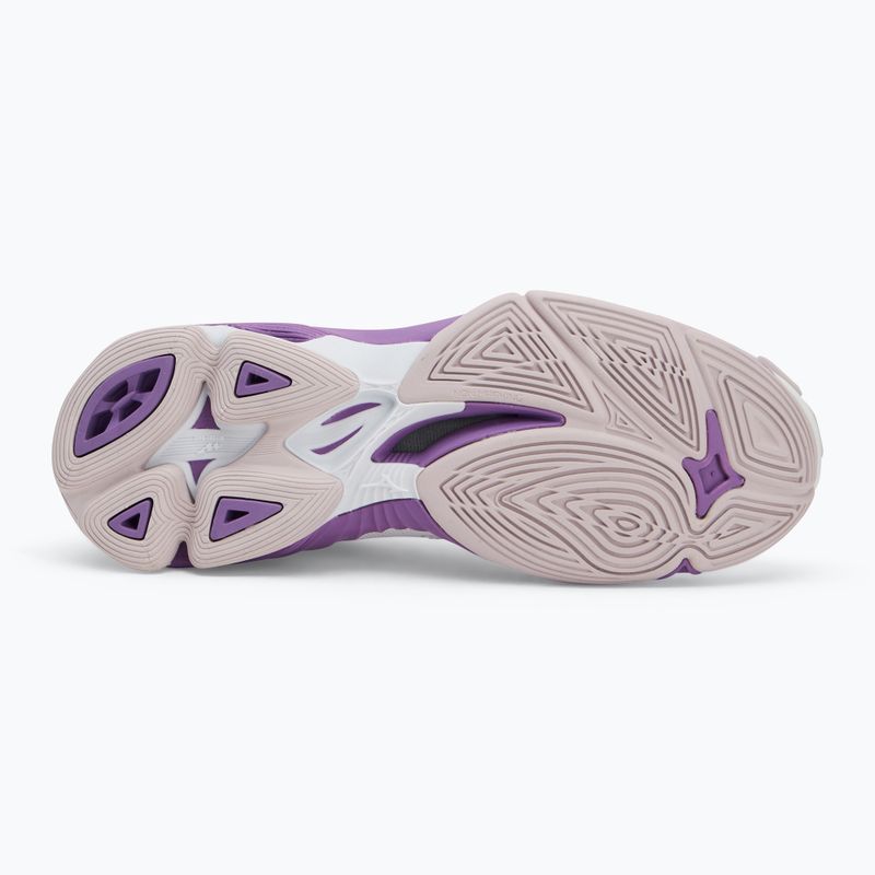 Buty do siatkówki damskie Mizuno Wave Voltage 2 white/patrician purple/quince 4