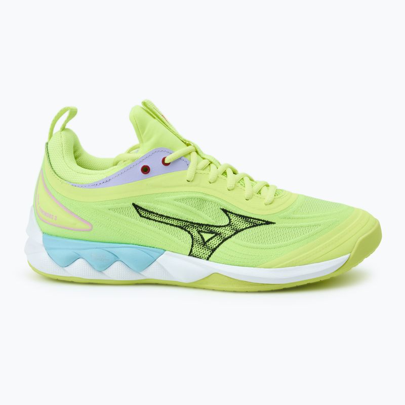 Buty do siatkówki Mizuno Wave Luminous 3 neo lime/black/splish splash 2