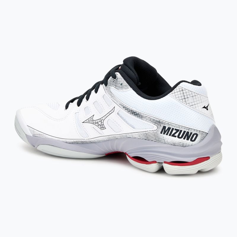 Buty do siatkówki męskie Mizuno Wave Voltage 2 white/salsa/black 3