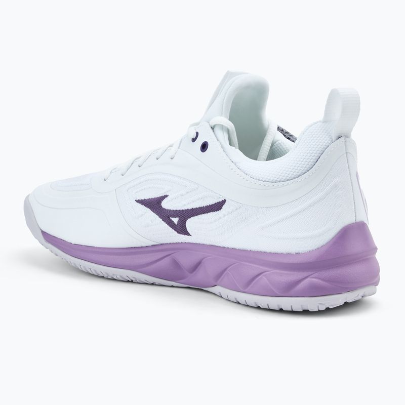 Buty do siatkówki damskie Mizuno Wave Luminous 3 white/patrician purple/quince 3