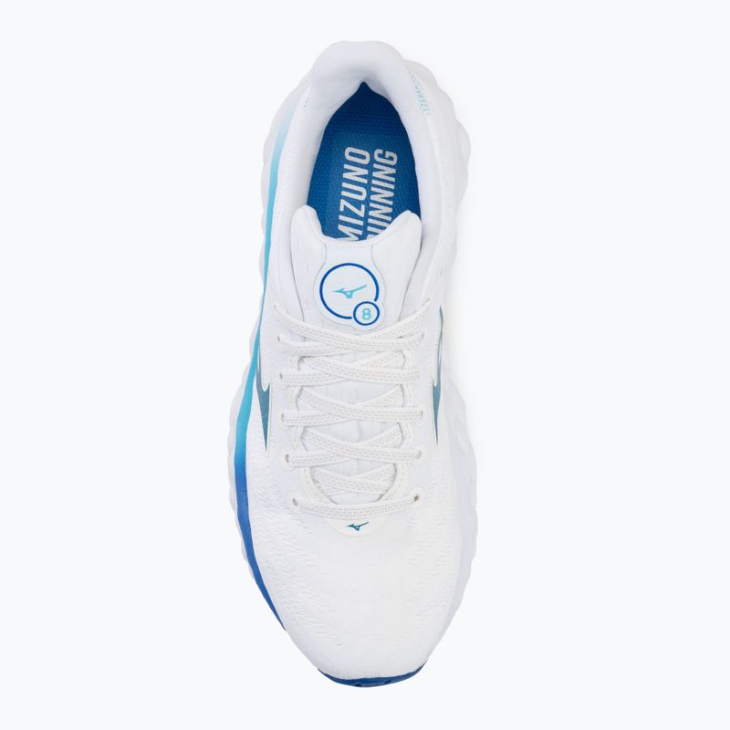 Buty do biegania damskie Mizuno Wave Sky 8 white/laser blue/mugen blue 5