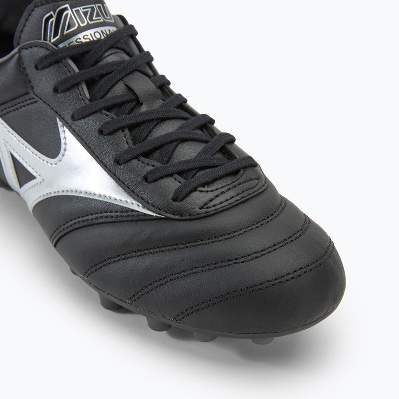 Buty piłkarskie męskie Mizuno Morelia II Pro AG black/galaxy silver/dark shadow 7